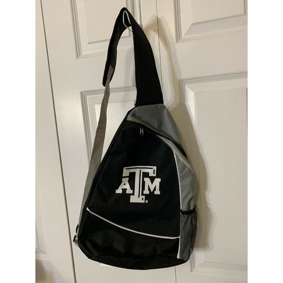 Texas A&M sling backpack Black White Gray‎ - Picture 2 of 6